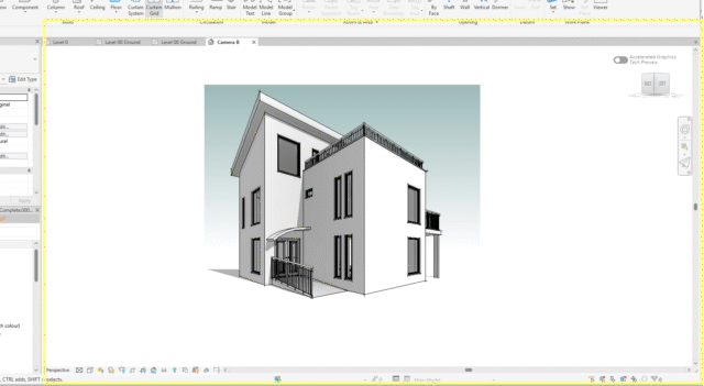 Revit's drawing area