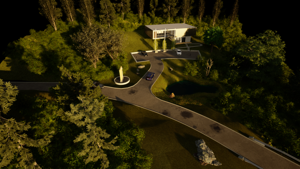 Twinmotion render for Revit landscape 2